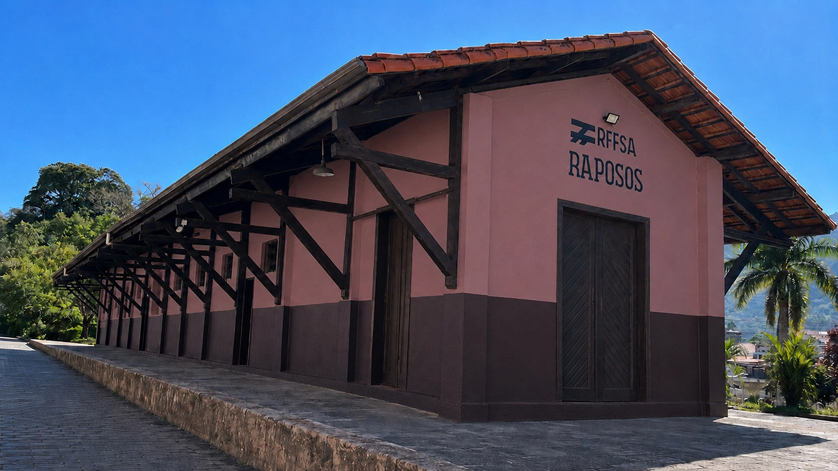 Alternativa 2 para as cores da Estação Ferroviária de Raposos.